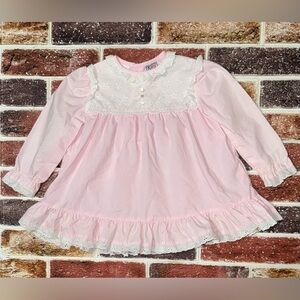 Vintage Nana’s Pet JCPenney Pink Frilly Dress 17” sth approx 2t Baby Girl